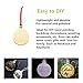LEWOTE Wooden Ornaments 30Pcs[Unfinished], Craft Predrilled Wood Slice Christmas Tree Hanging Embellishments Decoration DIY Souvenir Gift for Kids