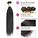 Brazilian Straight Virgin Human Hair 3 Bundles With Closure 100% Unprocessed Straight Human Hair Weave Extensions With 4X4 Free Part Lace Closure(22 24 26 with 20)