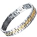 Stainless Steel Men's Jewelry Magnetic Bracelet Link Gold Silver color with Free Link Removal Tool