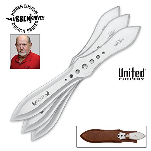 United Cutlery GH2033 Gil Hibben Competition Triple Knife Throwing Set with Sheath United Cutlery GH2033 Gil Hibben Competition Triple Knife Throwing Set with Sheath