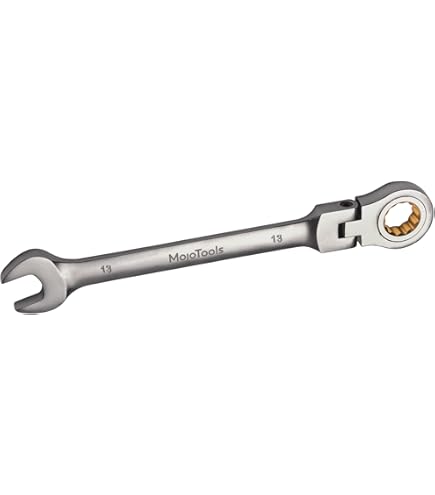 5pc Flexi Stubby Cliquet Clé Métrique De 10 à 19 Mm 72 Dents Orientées