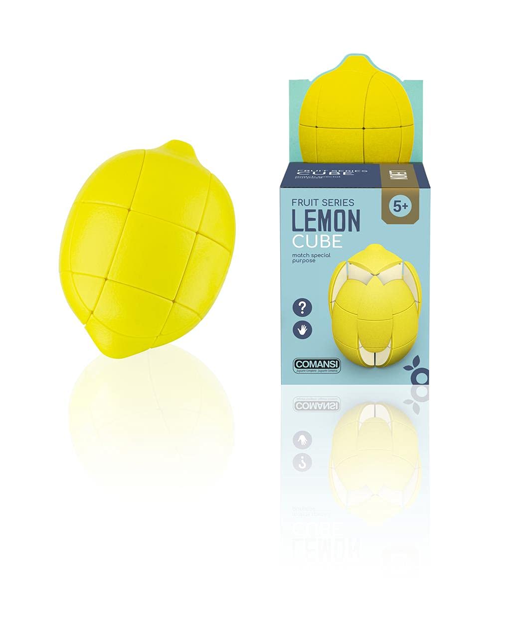 Comansi Lemon Cube Magic Speed Cube Educational Set to Develop Intelligence and Dexterity, Multicoloured, 7 x 7 x 10 cm (1)