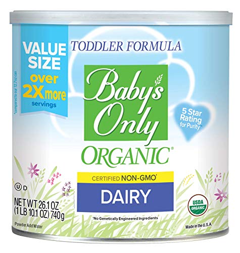 Baby's Only Dairy Toddler Formula - Non GMO, USDA Organic, Clean Label Project Verified, Value Size (Single Can), 26.1 oz