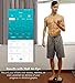 1byone Smart Bathroom Body Scale - Bluetooth Body Fat Scale with APP to Monitor 8 Essential Measurements, ITO Conductive Glass, FDA Approved Body Composition Analyzer Wireless BMI Weight Scale – Black