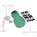 (NEW Version) LTC-Shop Lawn Aerator Shoes with 4 Adjustable Straps and Metal Buckles, Heavy Duty Garden Spikes Sandals for Aerating Lawns, Lawn Aeration Tool for Yard - Free size (Green)
