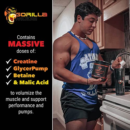 Gorilla Mode Nitric Stimulant Free PreWorkout Best Tasting and Most