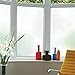 Coavas Window Privacy Film Frosted Glass Static Cling Heat Blocking Window Tint for Home Day and Night Sun Blocker Insulation Bathroom Door Decorative Frosting Cover Sticker (17.5 x 78.7 Inch, White)