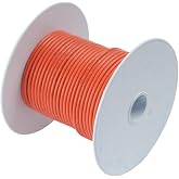 Ancor 104510 Marine Grade Electrical Primary Tinned Copper Boat Wiring (14-Gauge, Orange, 100-Feet)