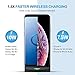 Fast Wireless charger, PICTEK 7.5W Qi-Certified Wireless Charger Fast Charging Stand Compatible with iPhone X/XS/XS Max/XR/8/8 Plus, 10W Fast Charger Stand for Galaxy S8/S8+/S9/S9+/Note 9/8/S7/S7 Edge