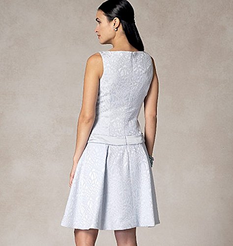 Vogue Patterns V1485 Misses' Bolero Jacket & Drop-Waist Dress, A5 (6-8-10-12-14)