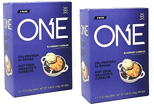 One Protein Bar Blueberry Cobbler 4 Bars 2 Pack 8 Bars Total Buy Online In Guyana At Guyana Desertcart Com Productid