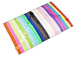 HipGirl Boutique Girls Stretch Headband Value Pack (10pc 5/8