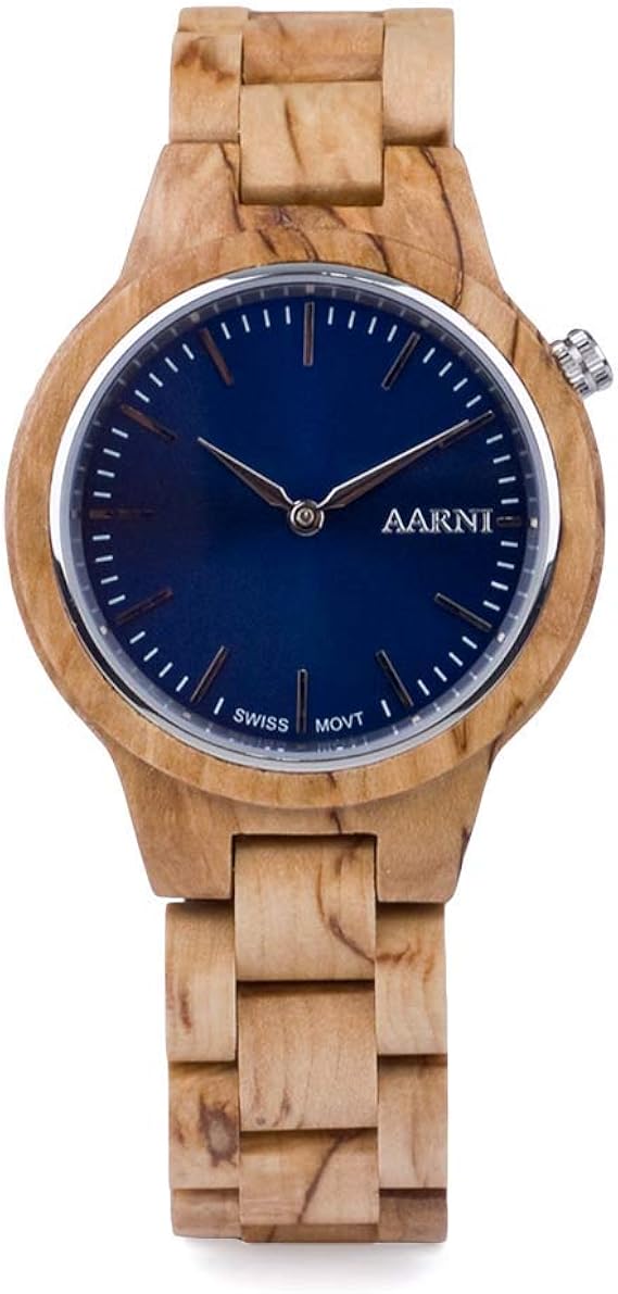 Amazon rni 腕時計 木製 ウッド シラカバ材 無垢材 天然 北欧 フィンランド デザイン エコ 軽量 耐久性 防水 レディース メンズ Vega Curly Birch メンズ腕時計 腕時計 通販