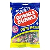 DOUBLE BUBBLE GUMBALLS CANDY ASSORTED FRUIT FLAVORS INDIVIDUALLY WRAPPED 4 OZ BAG