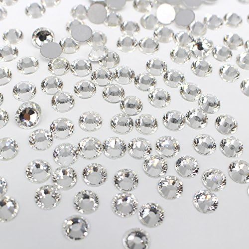 1440pcs/lot SS4(1.5mm) Clear Crystal Flat Back Brilliant Round Rhinestones Glass Stones Glitter Gems (SS4, Clear)