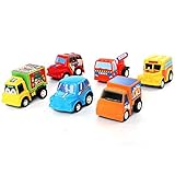 Niuniu Daddy 6 Pull Back Racer Cars-Mix