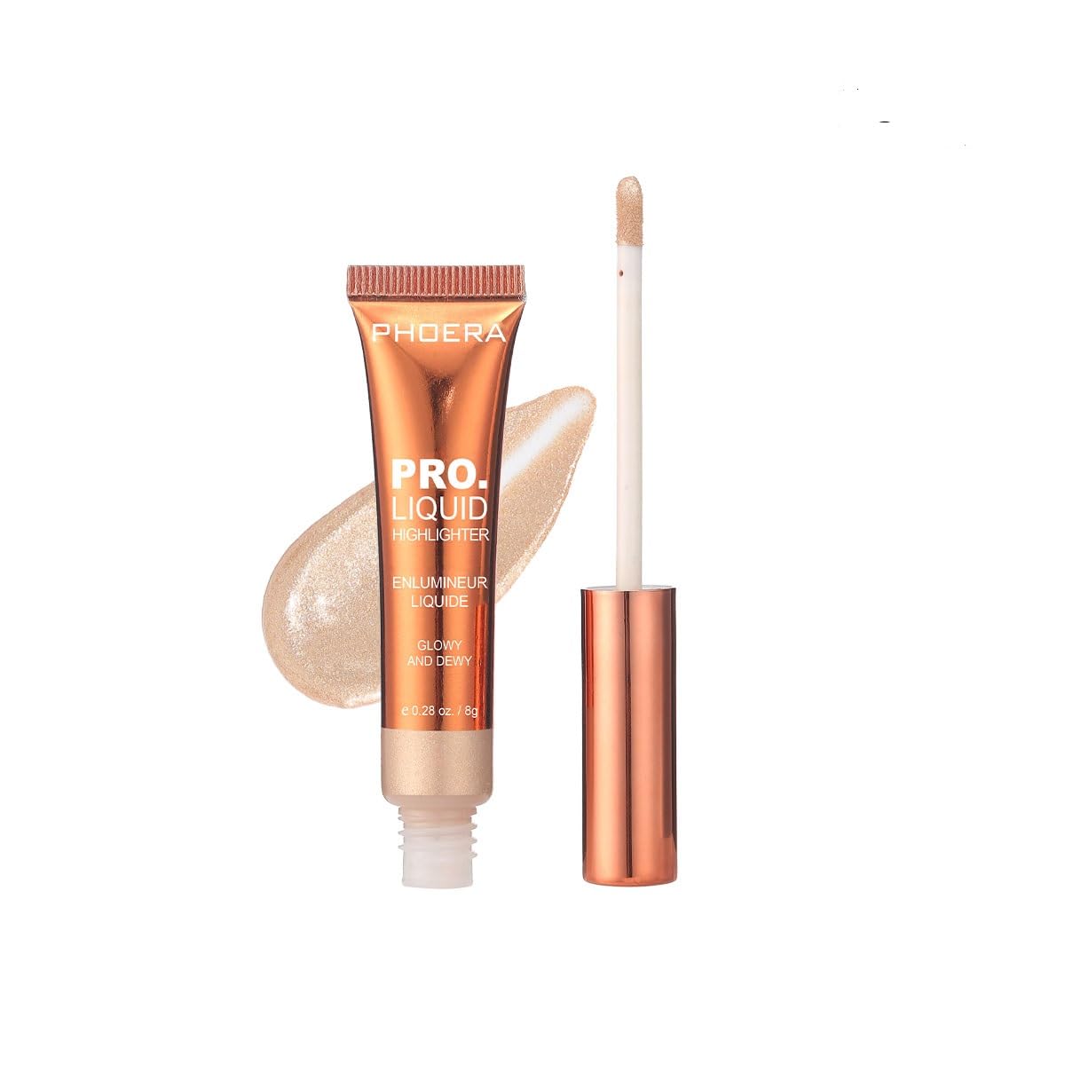 ONEKLIK Phoera Highlighter Makeup Long Lasting Make up Liquid Highlighter – 302 Rose Gold