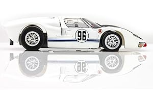 AFX 22057 Mega-G+ Ford GT40 Mark II #96 White/Black HO Scale Slot Car