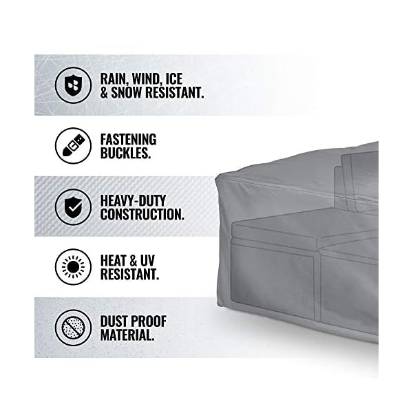 Vonhaus Waterproof Garden Furniture Set Cover The Storm Collection Premium Heavy Duty Breathable Fabric Protection Life Bus