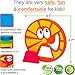 Bathtub Toys for Toddlers - Foam Bath Puzzles for Kids - Fun Baby Educational Toy Girls Boys Preschoolers - Fine Motor Skills - Early Learning Tub Stickers Shower Fruits Set (12 Puzzles + 12 Shapes)
