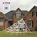 Pawliss Halloween Decorations Outdoor, Giant Dense Spider Web with Super Stretch Cobweb Set Yard Decor, White, 16 feet