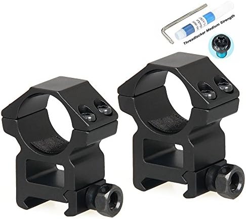 Canis Latran 1in/2pcs Weaver Scope Rings, Scope Mounts for Picatinny/Weaver 21.2mm Rail