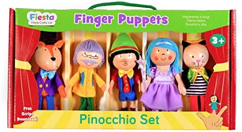 Fiesta Crafts Pinocchio Finger Puppet 
