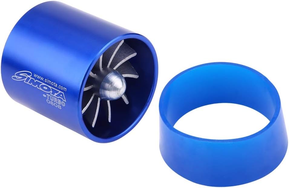 Dibiao Universal Car Air Intake Supercharger Cold Air Intake Fuel Gas Saver Dual Turbonator Fan
