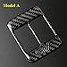 wroadavee Carbon Fiber Center Console Seat Heating Button Cover Trim for Subaru BRZ 2012-2018（ Model A）
