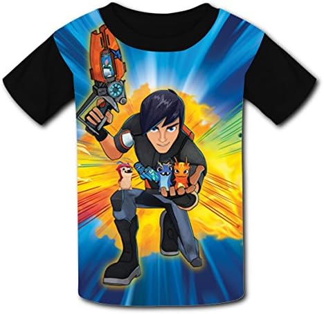 Hevilcat Slugterra_a Cartoon T-shirts for Kids Tee Shirt Tops Short Sleeve Costume L