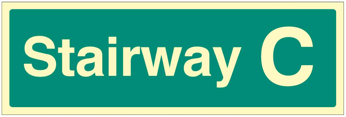 Stairway C Photoluminescent Rigid Sign