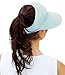 HindaWi Sun Hats for Women Wide Brim UV Protection Visor Floppy Sports Packable Sun Hat Caps