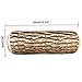 Lisin Throw Pillow Back Soft Cushion Car Neck Home Sleeping Design Natural Wood Log (Brown small)