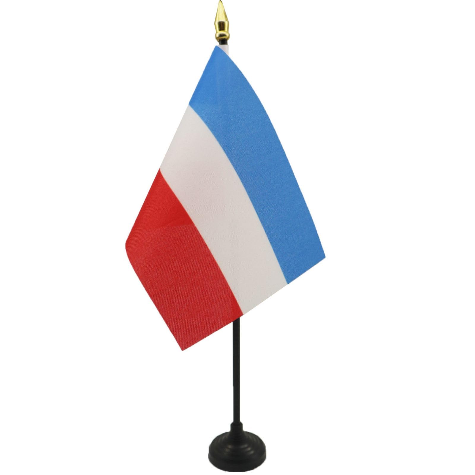 AZ FLAG - Federal Republic of Yugoslavia Table Flag 4'' x 6'' - Yugoslavian Mini Desk Flag 100% Polyester 15 x 10 cm - Office Mini Banner with 10'' Pole - Golden Spear