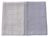 Gryeer 100% Bamboo Kitchen Towels, Super Absorbent Drying Fast Dish Towels, 18X28 Inch, Set of 4 - Two Beige and Two Gray