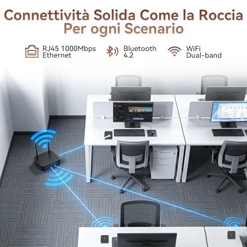 Huidun 2026 Ryzen 5 H80 Mini PC, 16GB DDR4 RAM 512GB SSD, Win-11 Pro, Micro Desktop Computer with Radeon Graphics, 4K@60Hz Dual Display, WiFi/BT/USB 3.2, Ideal for Office, Home and Studio