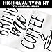 Tickle Socks (3 Pack) - If You Can Read This Bring Me Coffee - Full Length Bamboo Crew Socks