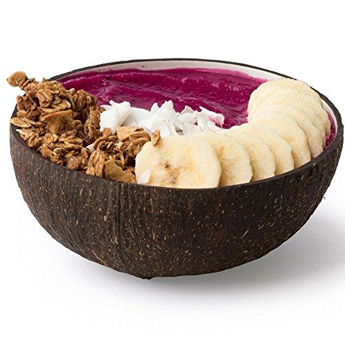 Coconut Bowl and Scooper (Natural)- Eco Friendly Vegan Bowl Made from Real Coconuts - Buy Online ...