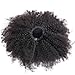 QDBeauty Hair 4B 4C Afro Kinky Curly Ponytails Clip In 100% Human Hair Non Remy Hair Natural Color(10inch)