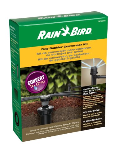 Rain Bird CNV182MBS Drip Irrigation Sprinkler Conversion Kit, 1800 Pop-Up to 6 Drip Micro Bubblers with 1/4