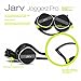 Jarv Joggerz PRO Sports Bluetooth Headphones with Built-in Microphone, Secure Neckband Design - 20 Hours of Run Time - Black/Green