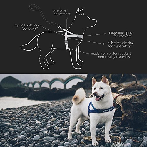 image for EzyDog Premium Quick Fit Adjustable No-Pull Dog Harness Vest with Refl