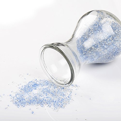 ZUINIUBI 500g Transparent And Blue Color Pebble Turtle Fish Tank Sand Glass Beads Sand Rocks Aquarium Decoration Ornament Stone Landscape 1-3mm - Thumbnail 4