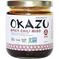 Abokichi OKAZU Premium Japanese Spicy Chili Miso Oil Condiment – Umami-Rich Chili Crisp with Garlic & Sesame, Vegan Gluten-Fr