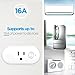 Wifi Smart Plug ,Loneyshow Mini Smart Socket Work with Alexa/Echo dot Voice Control Timing Function Energy Monitoring No Hub Required Control Your Home from Anywhere for iOS Android Tablets(2 pack)