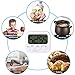 Borminy Digital Kitchen Timer, Large Screen Large Font Display, Magnetic Back Cooking Timer, Loud Alarm, Bracket, Simple Operation, White (Battery Included)
