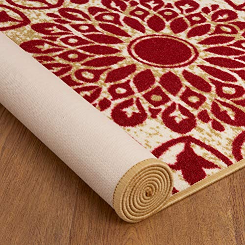 Antep Rugs Alfombras Modern Floral 8x10 NonSkid (NonSlip) Low Profile