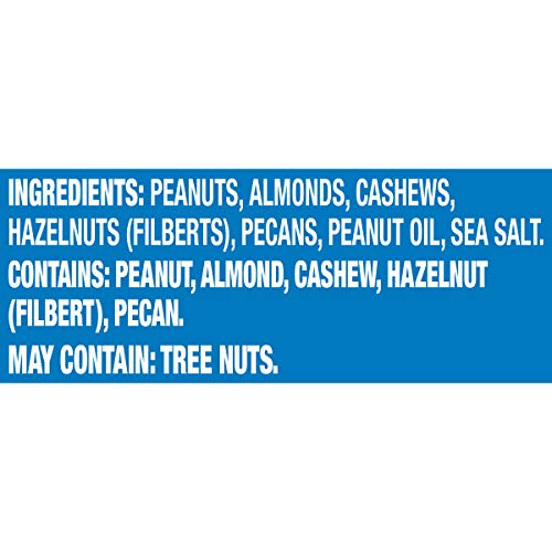 PLANTERS LIGHTLY SALTED MIXED NUTS, 15 OZ CANISTER – LESS THAN 50% PEANUTS BY WEIGHT (BREAK) ALMONDS, CASHEWS, PECANS, BRAZIL NUTS ROASTED IN PEANUT OIL – ON-THE-GO SNACK AND MOVIE SNACK – RESEALABLE CANISTER – KOSHER