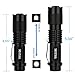 MIZOO Flashlight Mini LED Torch Zoomable Ultra Bright Aluminium Structures Waterproof with Flashlights Case