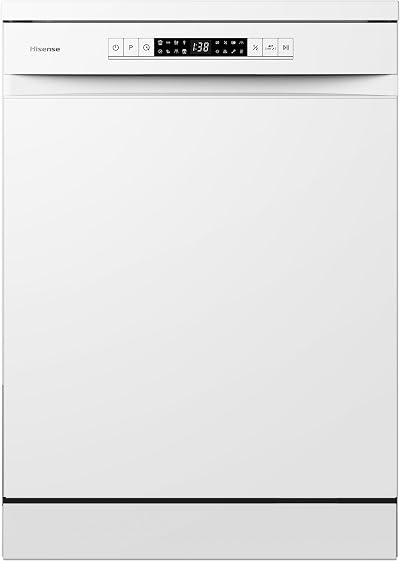 Hisense Freestanding Dishwasher HS622E90WUK 85cm White 13 Place ECO